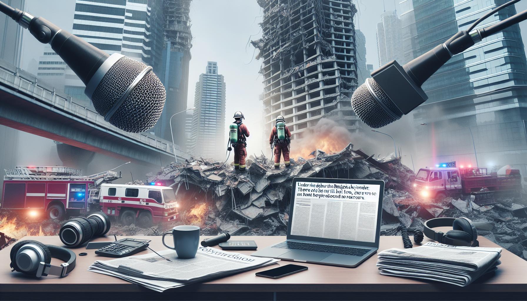 Pod troskami mrakodrapu v Bangkoku žije nejméně 15 lidí, říkají záchranáři