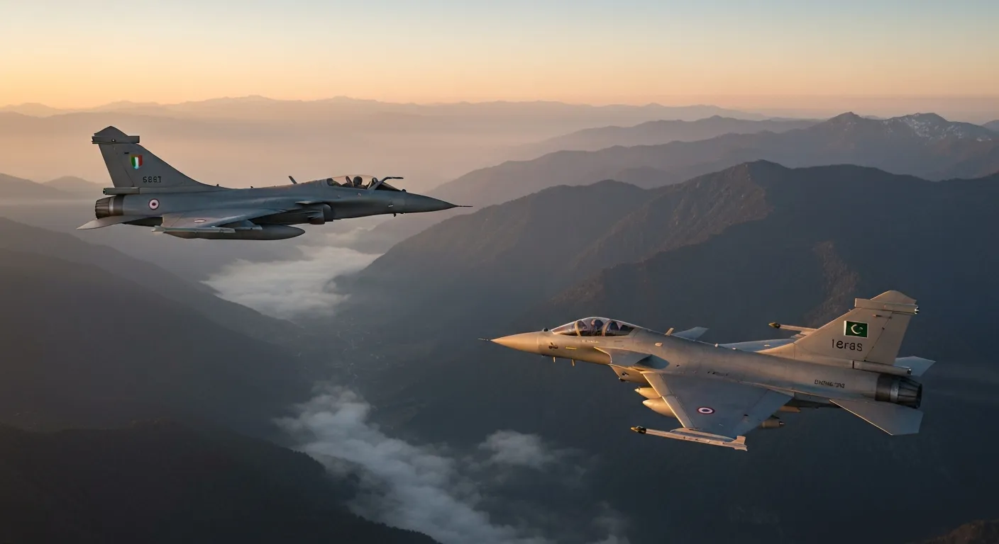 India's 2019 Air Strikes on Pakistan: Verified Outcomes and Strategic Lessons (2026) 1 Indian Rafale and Pakistani JF-17 aircraft in tense standoff