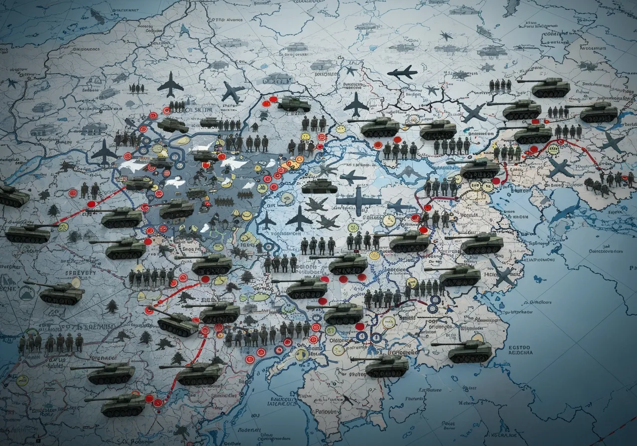 Pre-war NATO-Russia tensions map