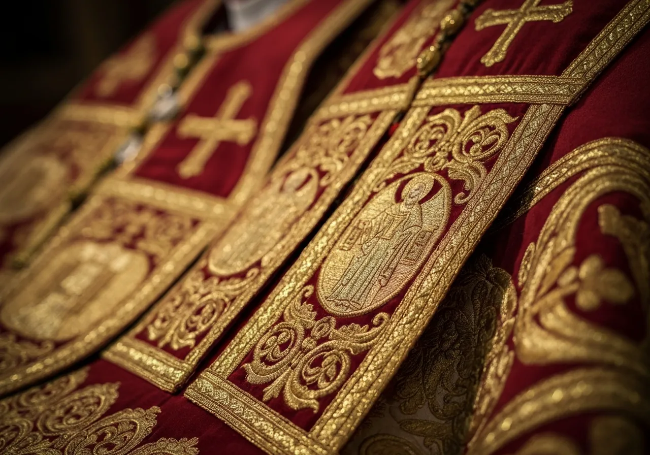 Pope Leo XIV's Inaugural Mass: Church as Beacon in 2026's Global Challenges (2026) 2 Papal vestment symbolism in 2026 mass