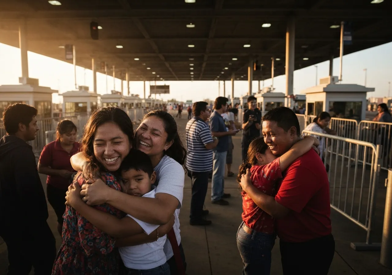 Prisoner exchange emotional reunions