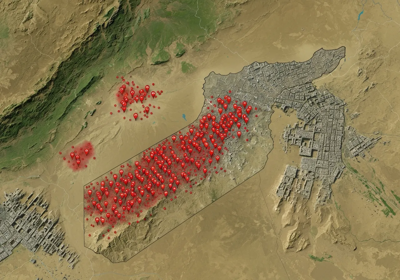 Syria mass grave locations 2026