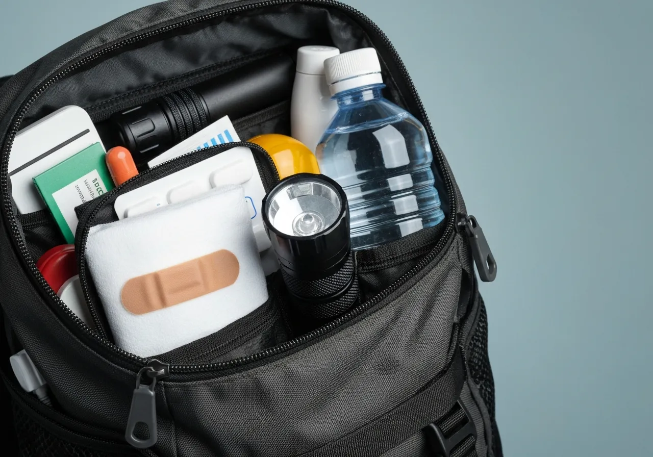 Surviving the Inferno: Palisades Wildfire Evacuation Lessons for 2026 5 Wildfire preparedness kit checklist with water, documents, and respirators